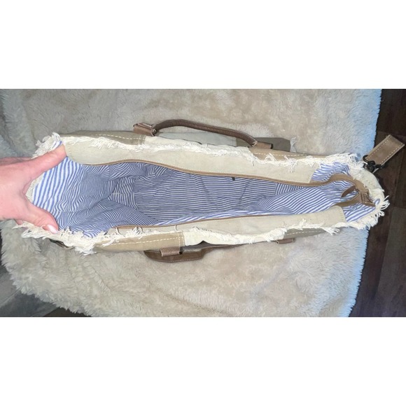 USA WEEKENDER CANVAS TOTE-MADE OUT OF A MILITARY TENT - Picture 3 of 5